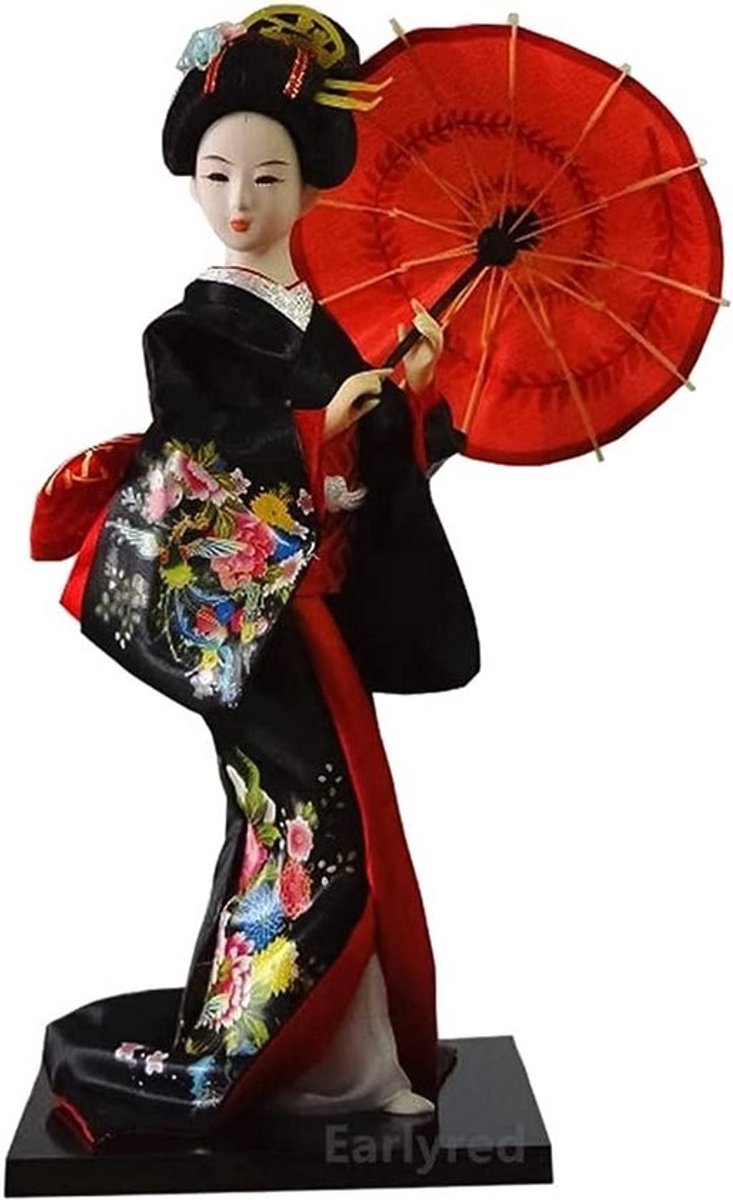 12 inch Japanse Geisha Kimono Pop - Decoratie of Cadeau