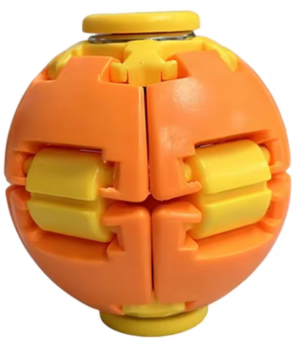 Fidget bal/Spinner bal/Stress bal/3D geprinte knijpbal/stressverlichting/Kleur Oranje
