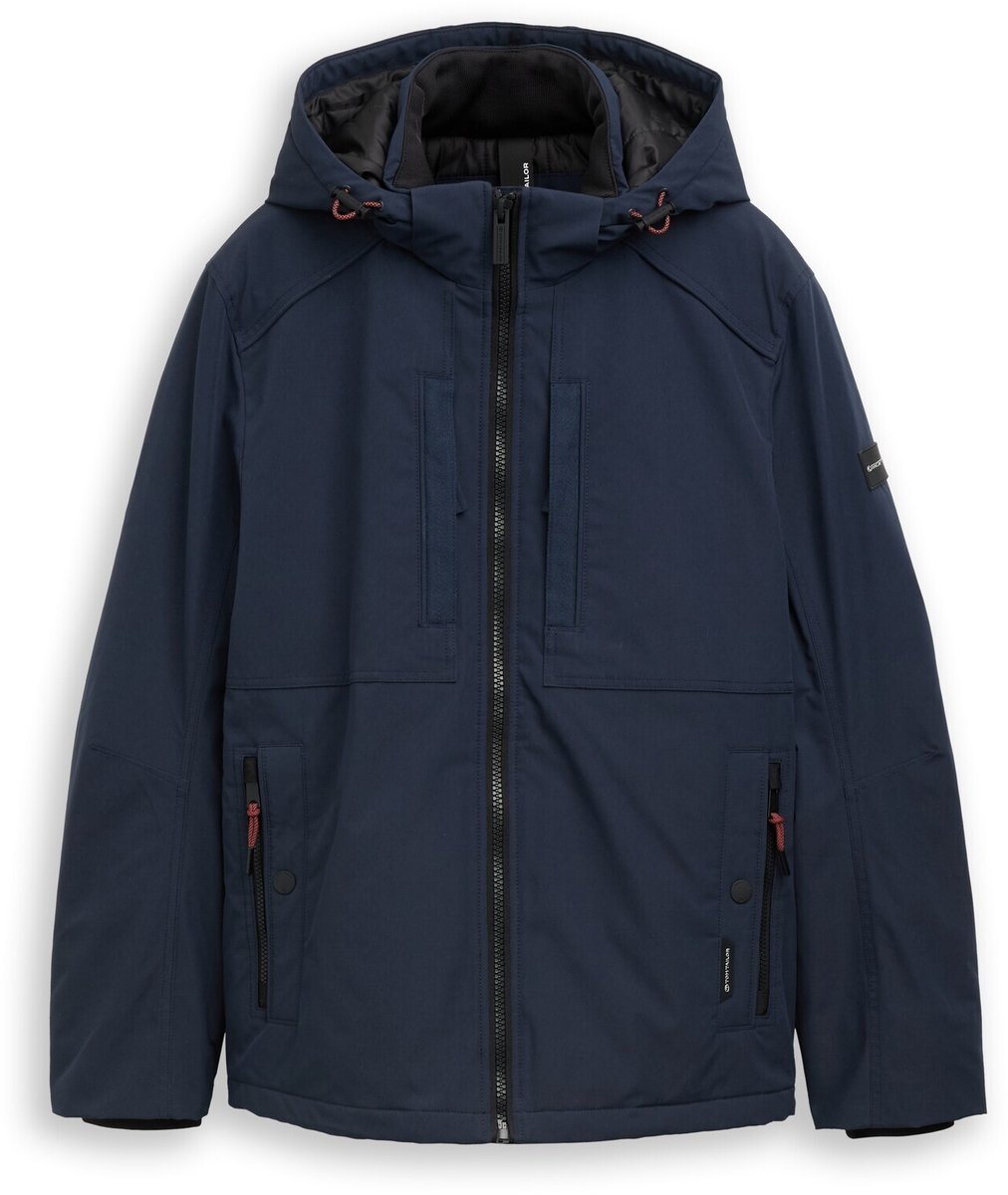 Tom Tailor - Functionele jas met afneembare capuchon - Maat S - sky captain blue