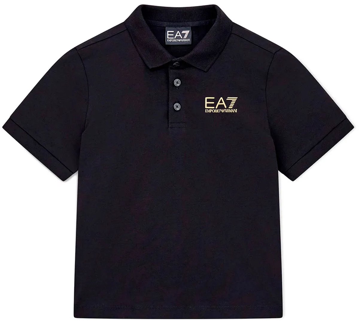 Ea7 Emporio Armani 7b000022_af10378 Korte Mouw Poloshirt Zwart 10 Years Jongen