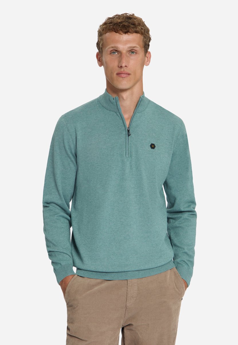 Melange Half-Zip Trui