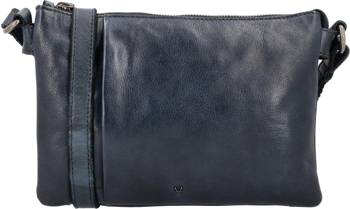 Vilenca Holland Leren Crossbody Tas Dames – Echt Leer, 3 Vakken met Rits, RFID-Kaartvakken en Binnen- & Buitenvak met Rits