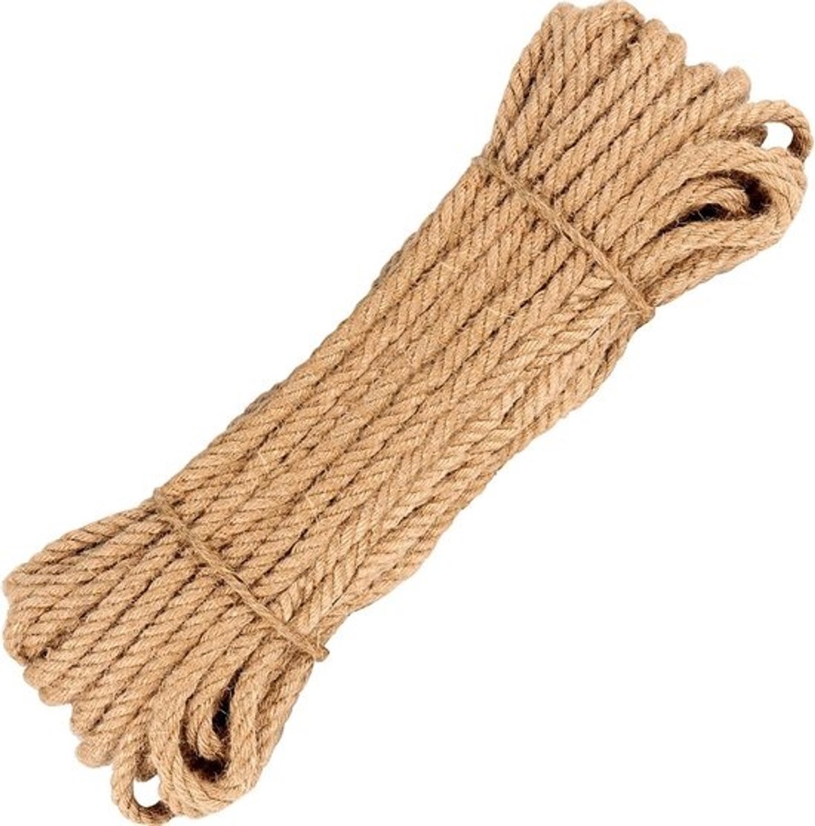 50 Meter Dik Jute Touw 8mm - Natuurlijk Hennep Touw Bruin voor Ambachten, Tuinieren en Decoratie