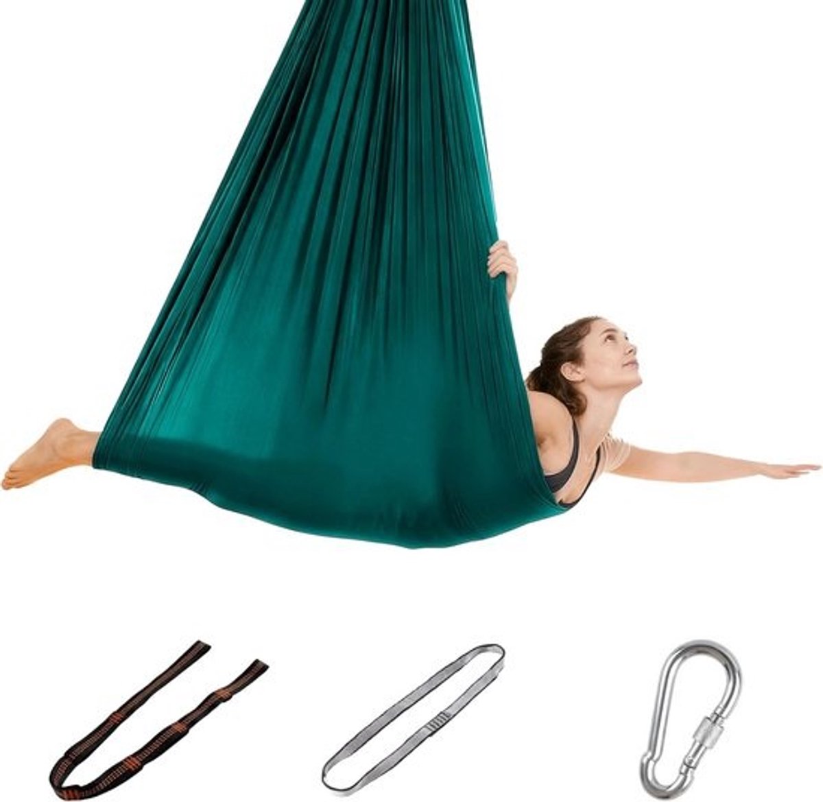 Luxe Antizwaartekracht Yogahangmat Set - Inclusief Bevestigingsmateriaal - Draagkracht 200kg