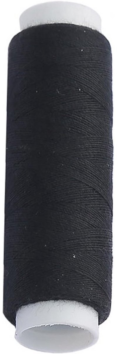 Sterk Polyester Naaigaren Zwart - 100 Meter Draad voor Naaimachine en Handwerk