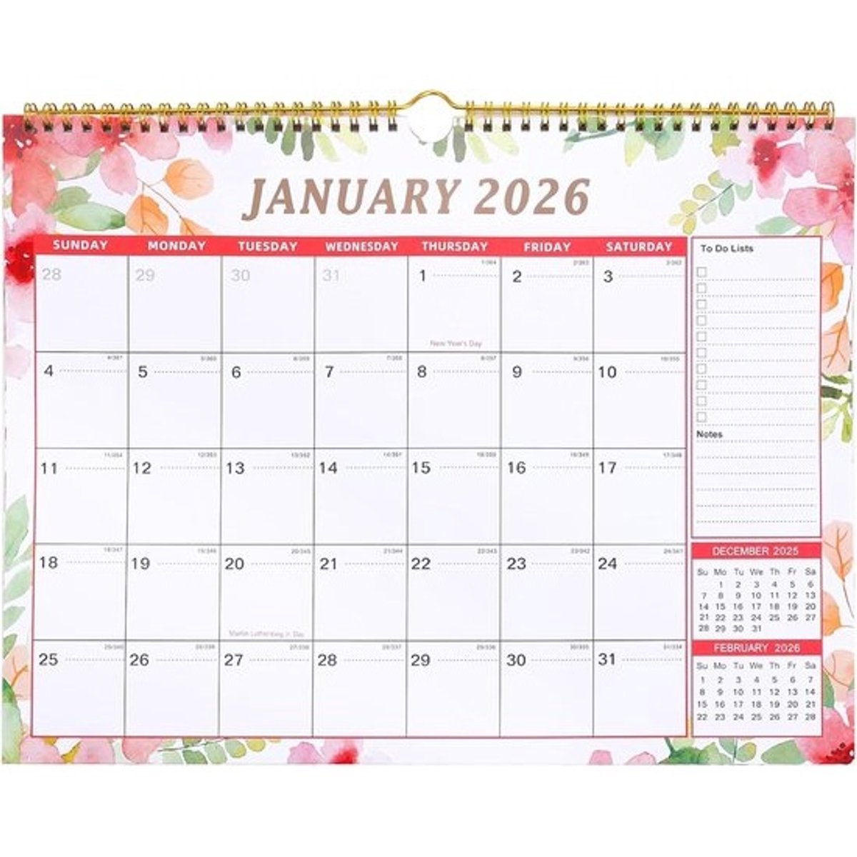 Wandkalender 2026-2027 (18 Maanden) - Grote Maandplanner A3 voor Thuis, School en Kantoor met Ruim Houtvrij Papier