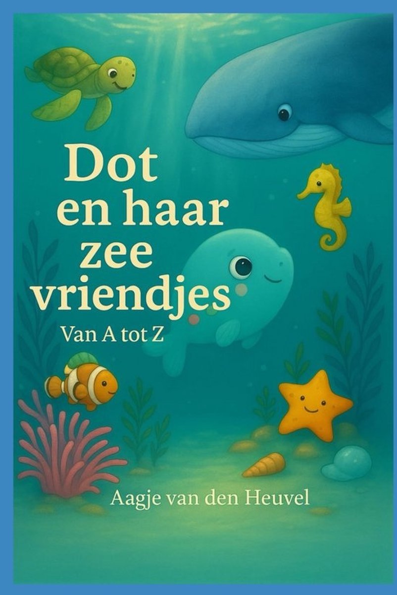 Prentenboek Alfabet Zee: Leer de Letters met een Vrolijk Visje en Zeedieren