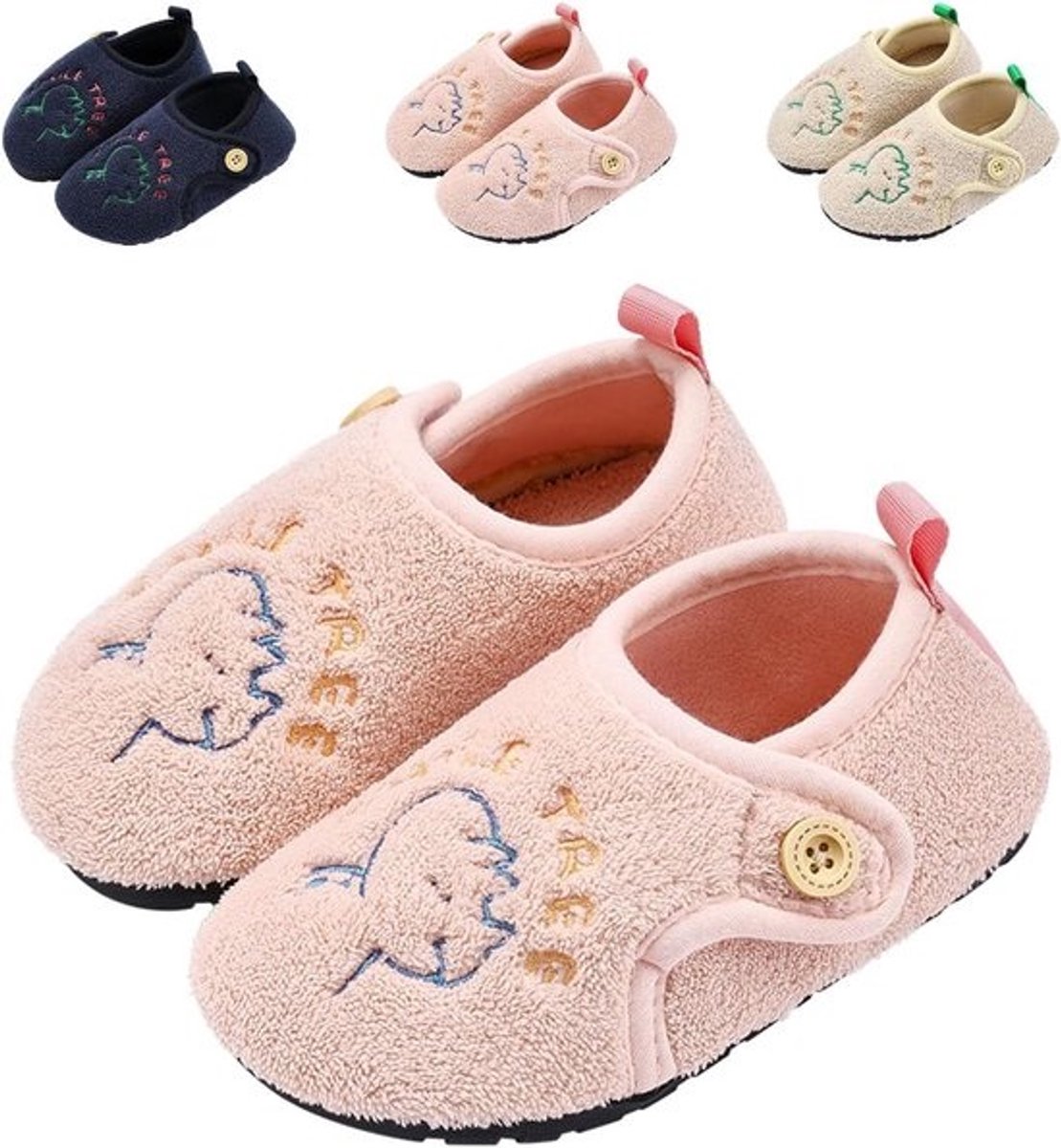 Warme Pluche Kinderpantoffels voor Jongens en Meisjes - Antislip Binnenpantoffels