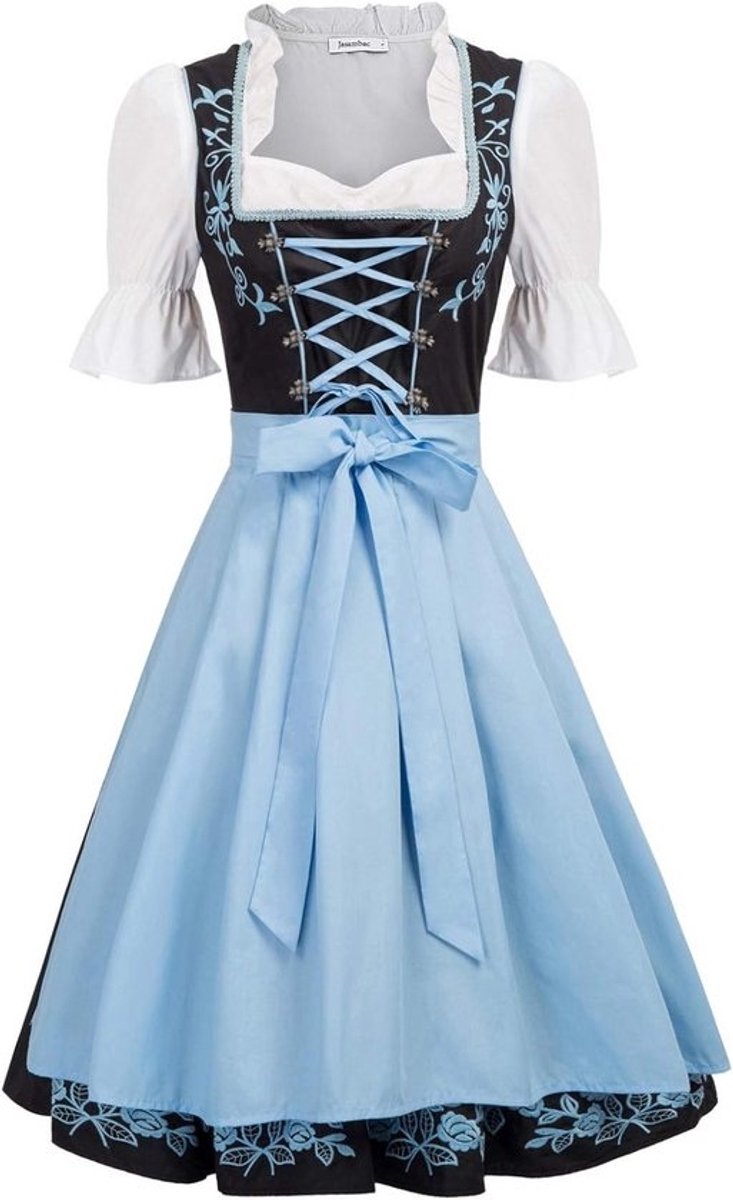 Duitse Dirndl Jurk Dames 3-Delige Oktoberfest Set