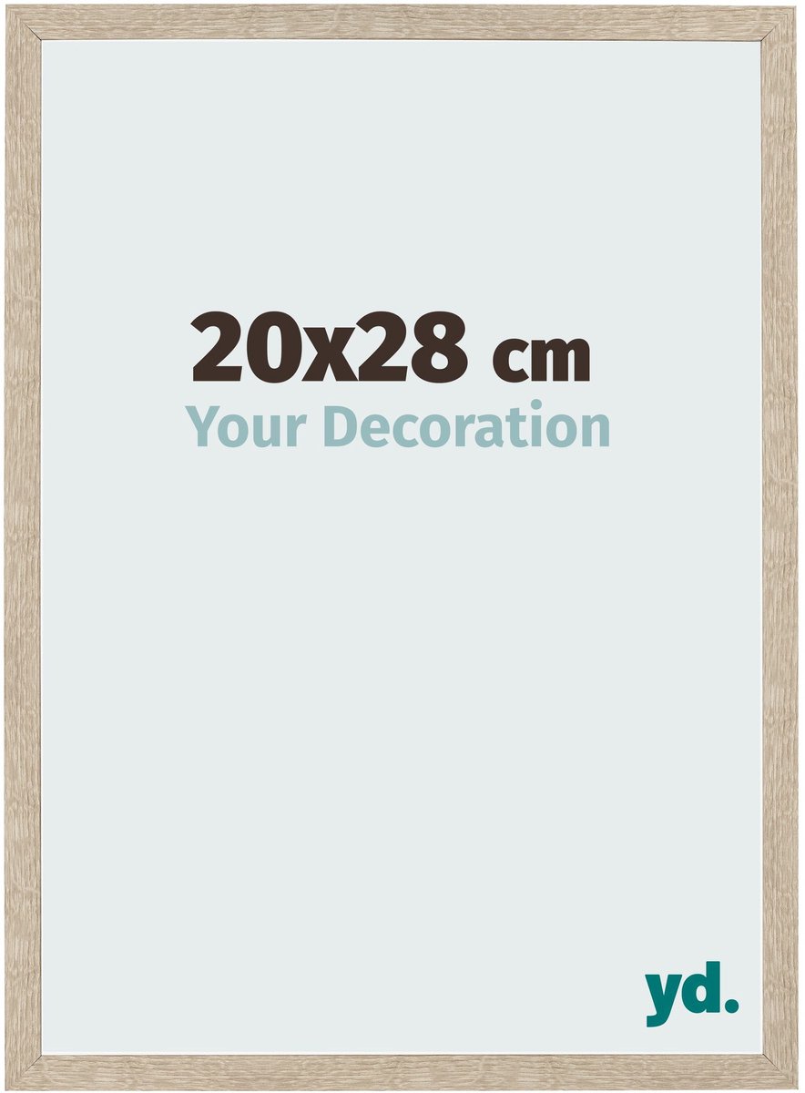 Your Decoration - Fotolijst 20x28 cm - MDF - Sonoma Eiken - Bologna