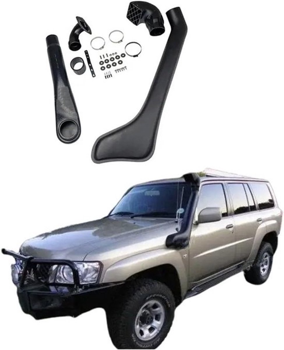 Luchtinlaat Snorkelset - Off Road Slang - 4x4 Rijden - Aerodynamisch Ontwerp - Voor 2004+ Y61D