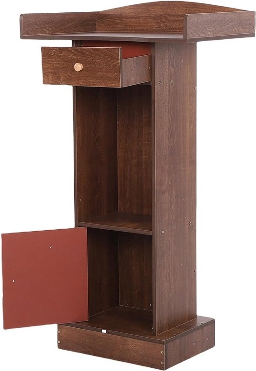 Houten Lessenaar - Spreekgestoelte Podium - Presentaties Lezingen - Modern Minimalistisch Design - Groot Werkblad