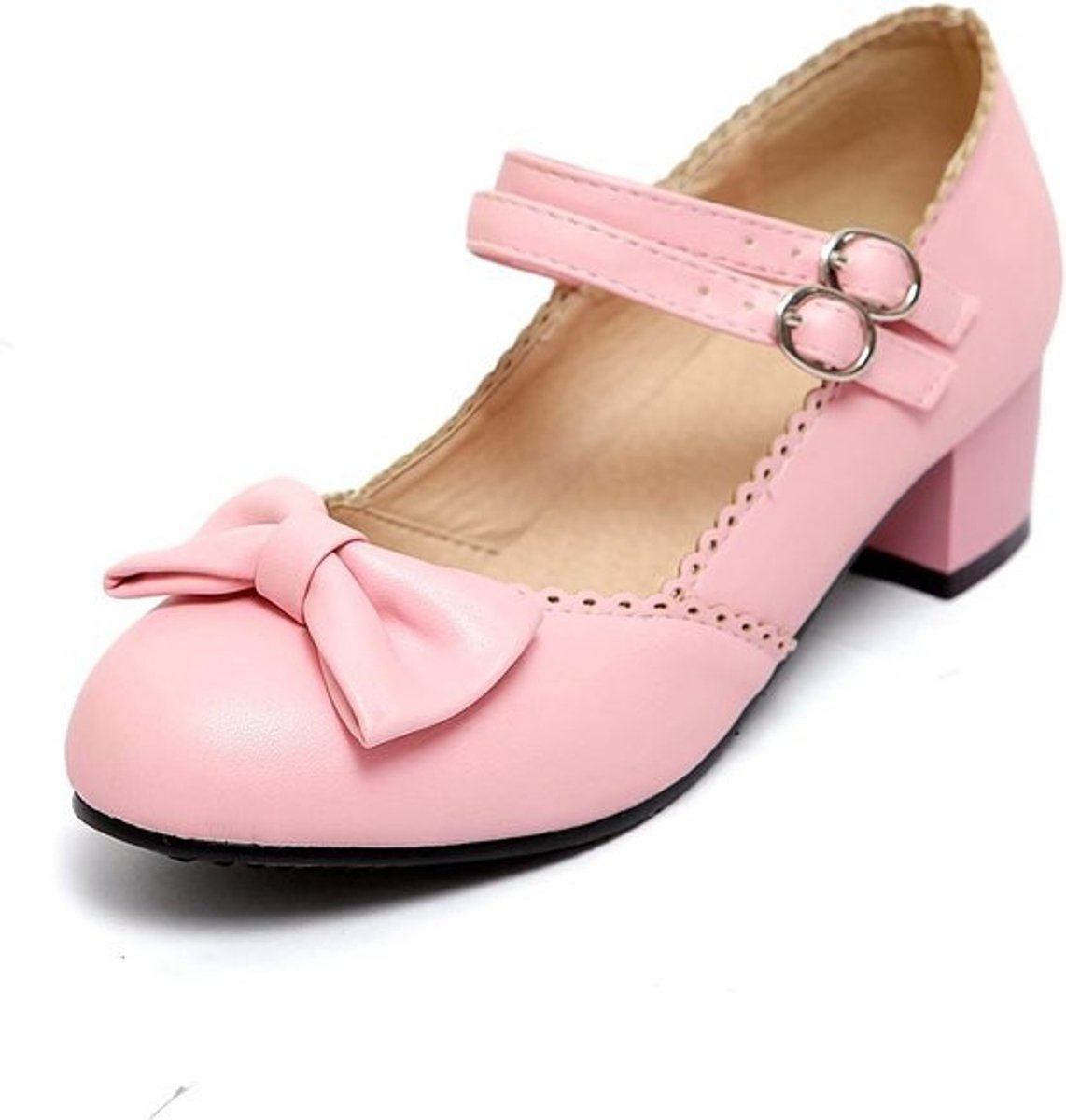 Dames Schoenen - Klassieke Pumps - Feestelijke Gelegenheden - Unieke Hoekige Hak - Zwart