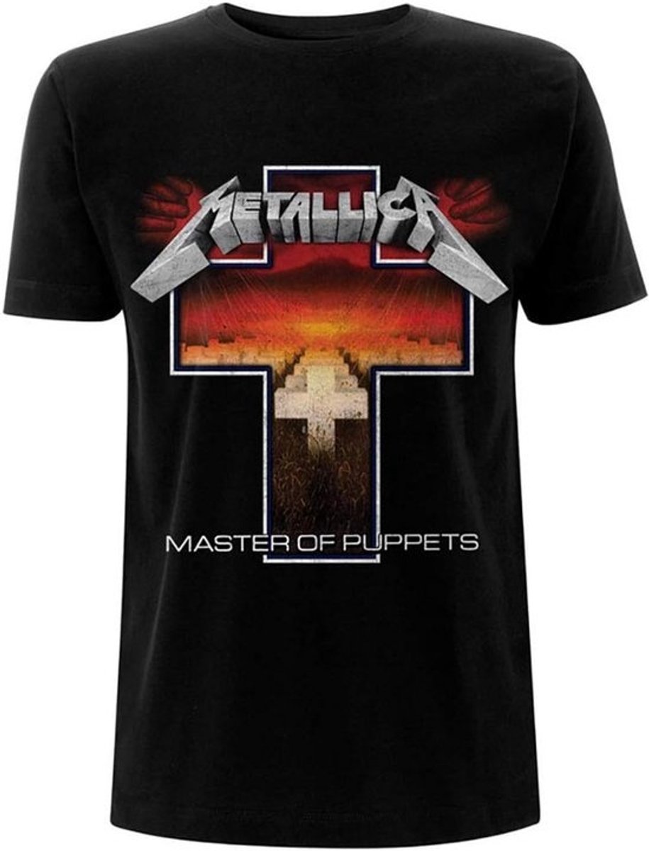 Officieel Gelicentieerd Band T-Shirt - Master of Puppets / ...And Justice For All - Zwart