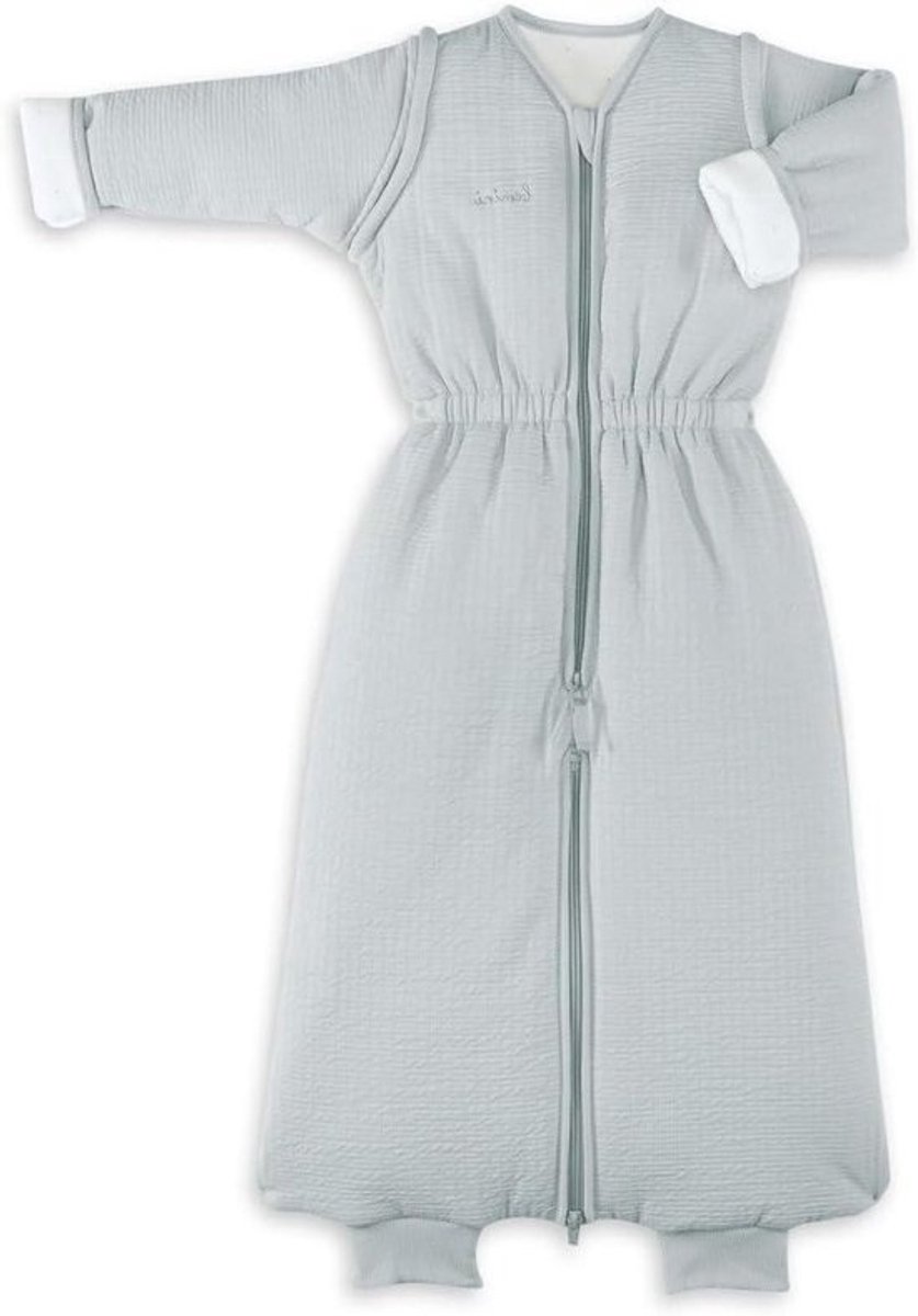 Babyslaapzak - Trappelzak Slaapzak baby - Veilig Slapen - Afneembare mouwen - 85 cm - Grijs