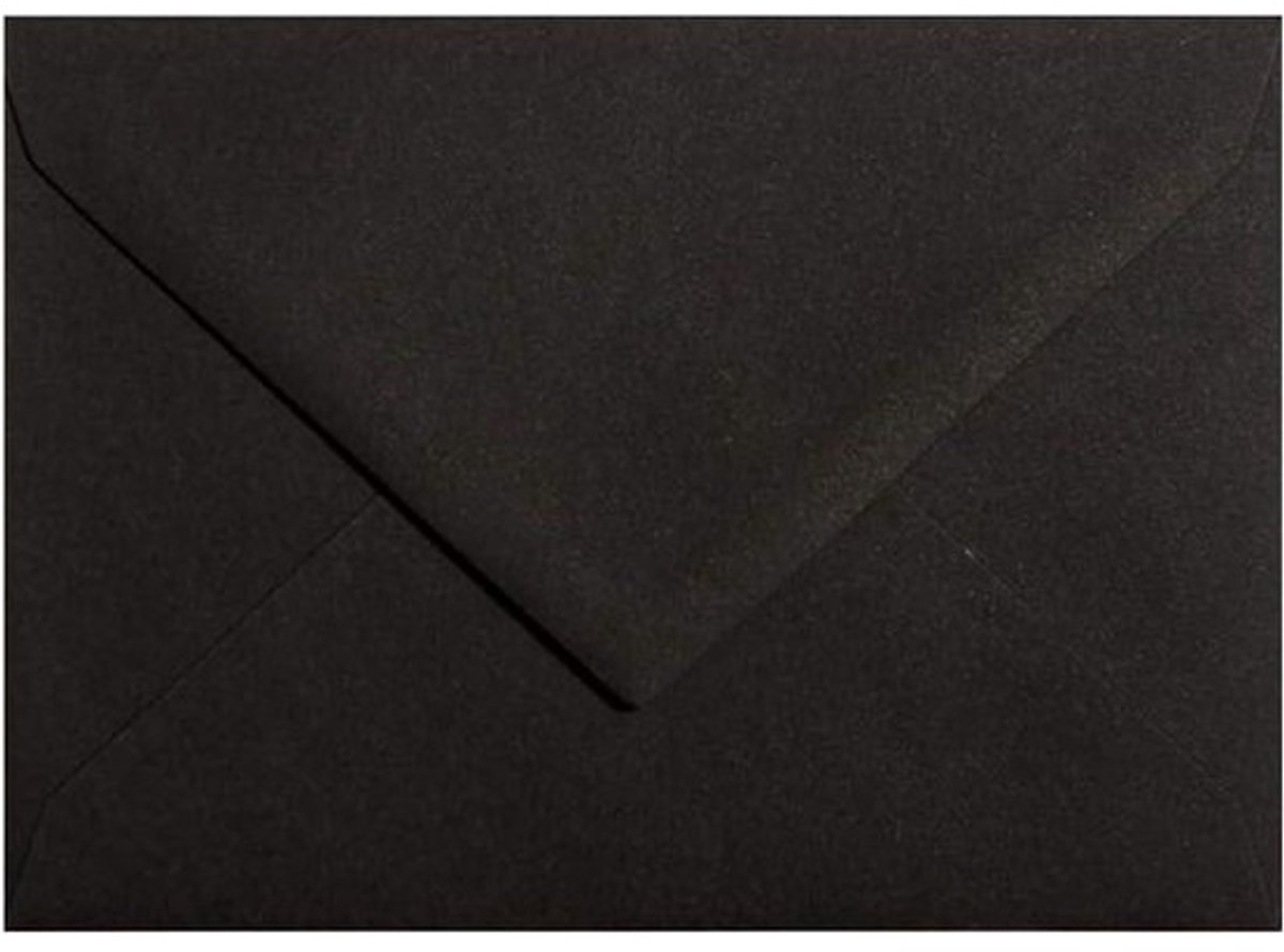 Enveloppen DIN C6 - Briefpapier Postverpakking - Kaarten versturen - 120 g/m² papier - 114x162 mm - Zwart