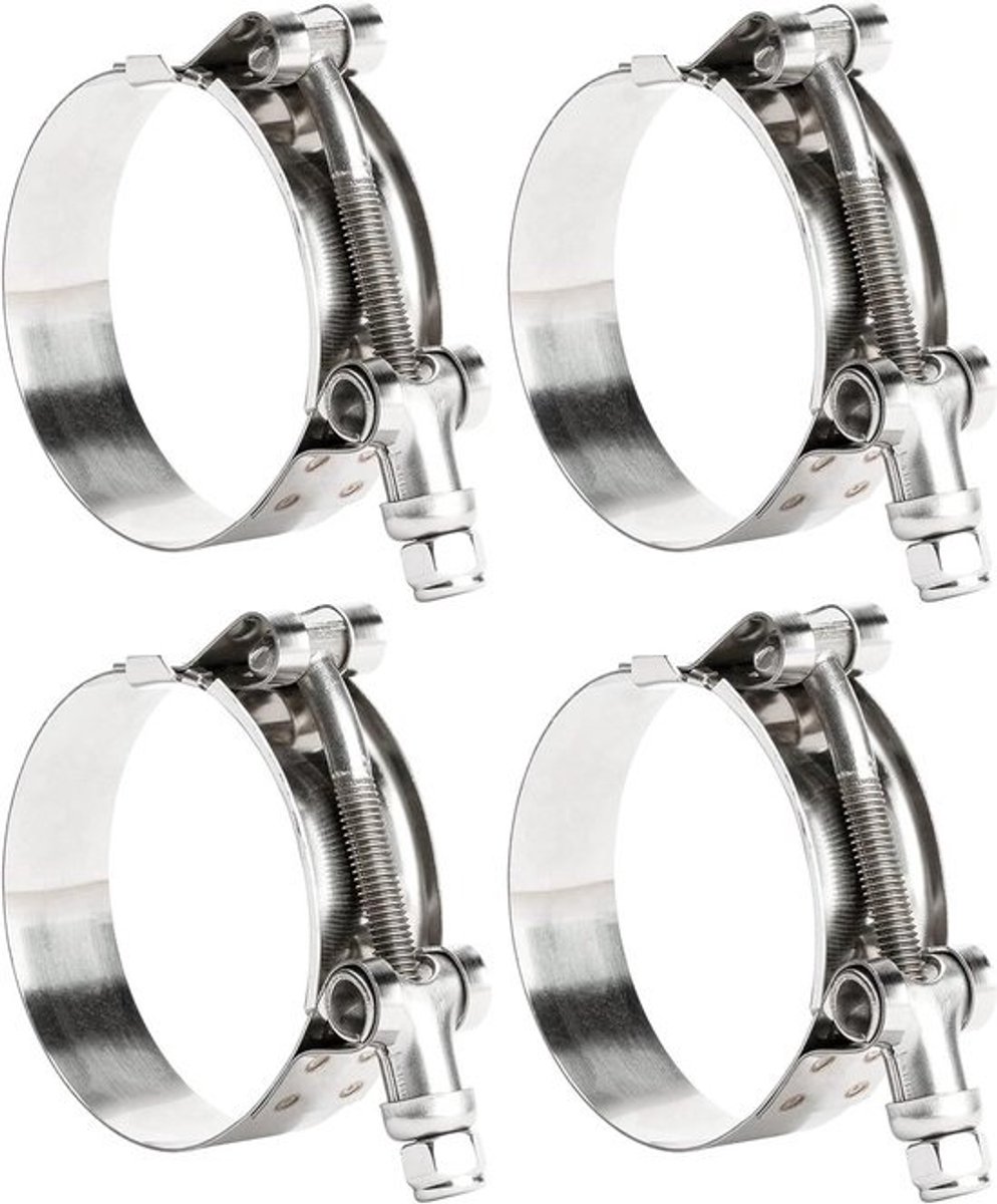 Slangklemmen - Slangklem T-bout - Lekkende Slangen Repareren - 304 Roestvrij Staal - 41-46 mm - Zilver