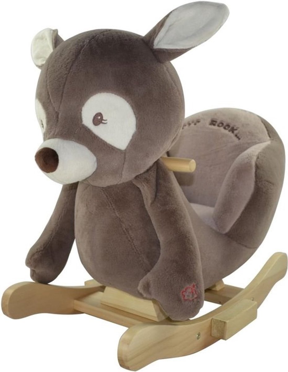 Schommeldier Reh met Lullaby Lied | Hoogwaardig Hobbelpaard voor Baby's en Peuters