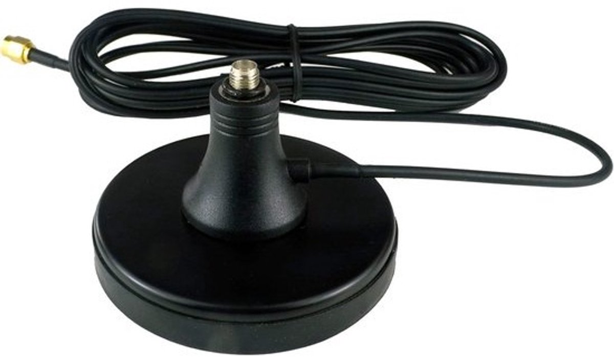 Extra Grote Magnetische Antennevoet (3 Inch) met SMA Kabel voor 3G/4G LTE, GPS en Ham Radio