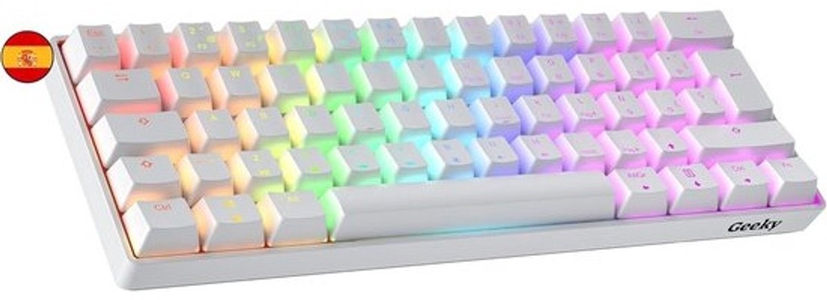 60% Mechanisch Gaming Toetsenbord | Hot Swappable Switches | RGB Verlichting | ISO ES & LATAM Indeling