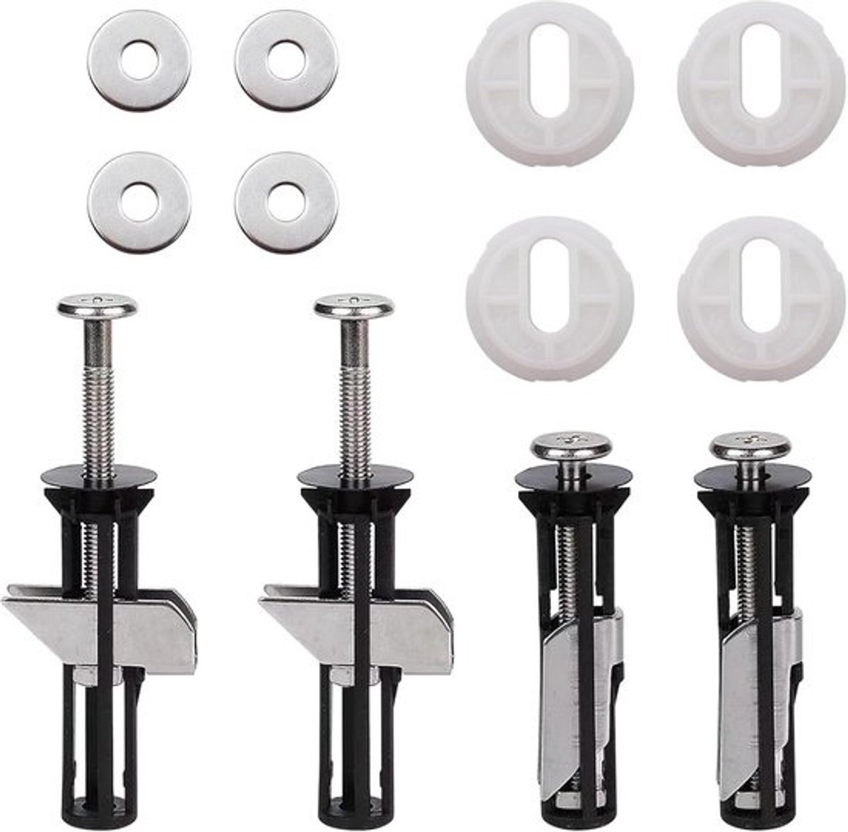 Universele Toiletbril Schroeven Set (4 stuks) - Sterke RVS Bevestiging voor Toiletbrillen