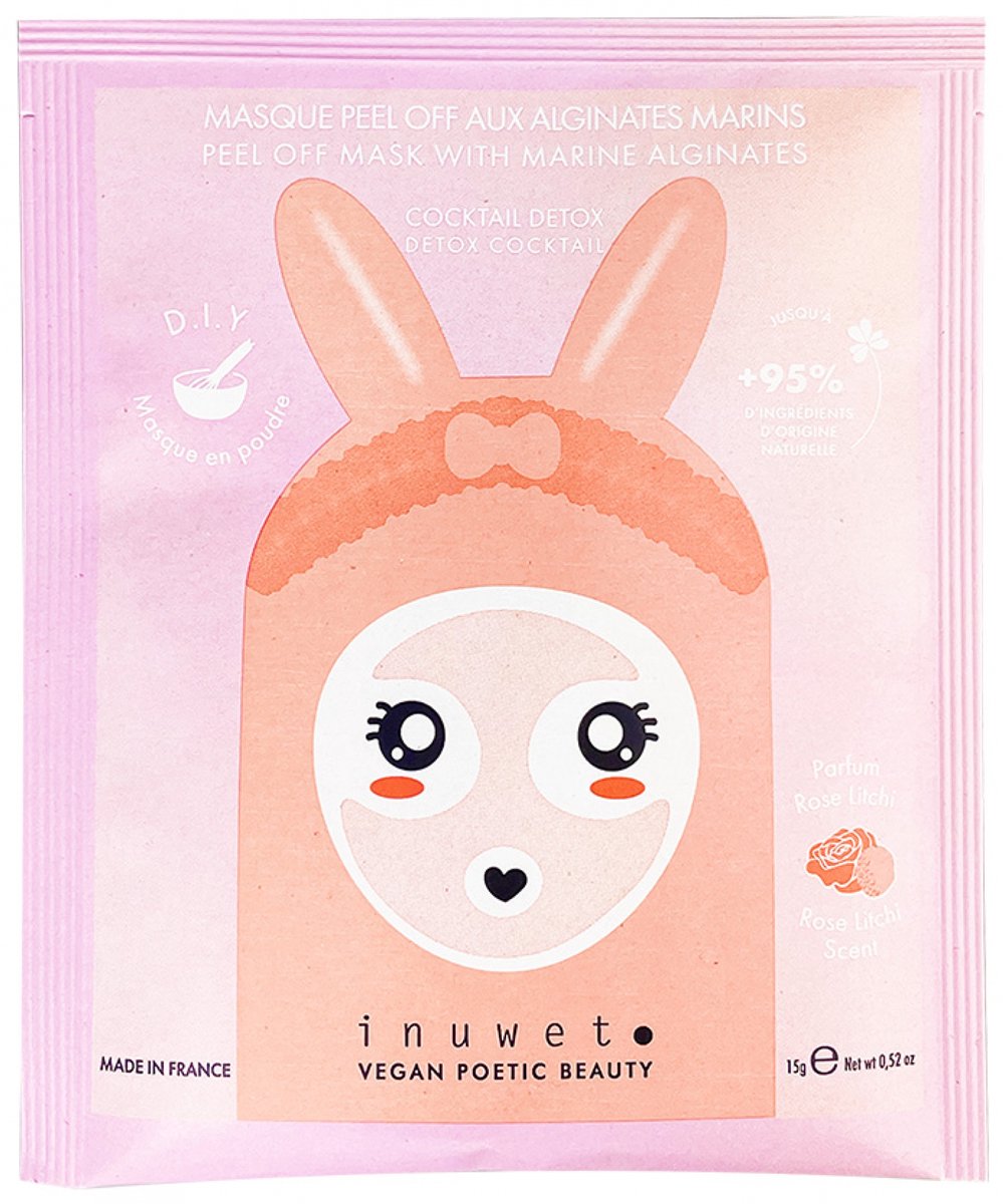 Inuwet Cocktail Detox Peel-off Masker met Mariene Alginaten 15 g