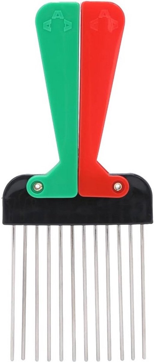 Metalen Afro Kam voor Krullend en Dik Haar - Antikroes Styling Tool