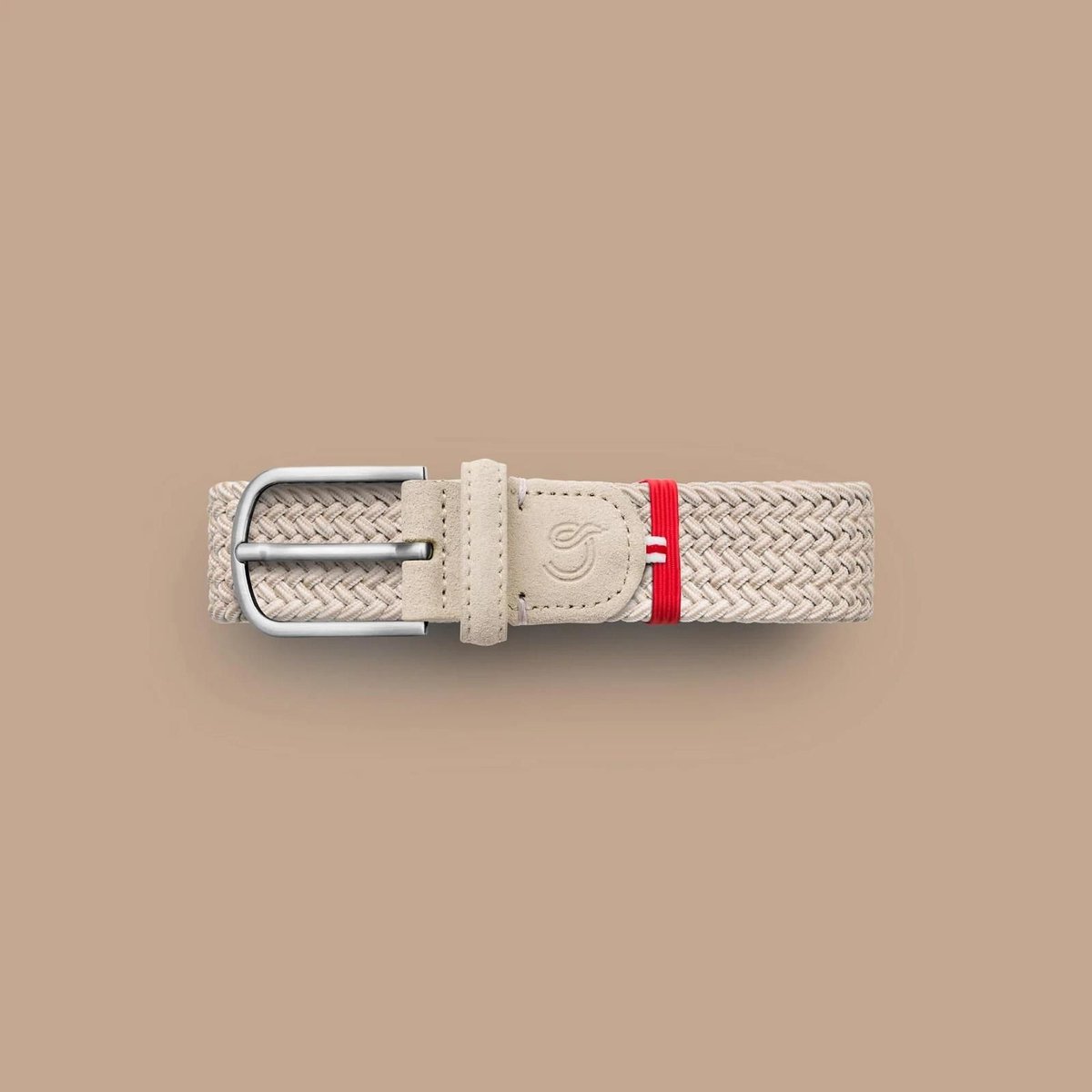 LA BOUCLE BROEKSRIEM - Knokke Suede DUO Beige XL
