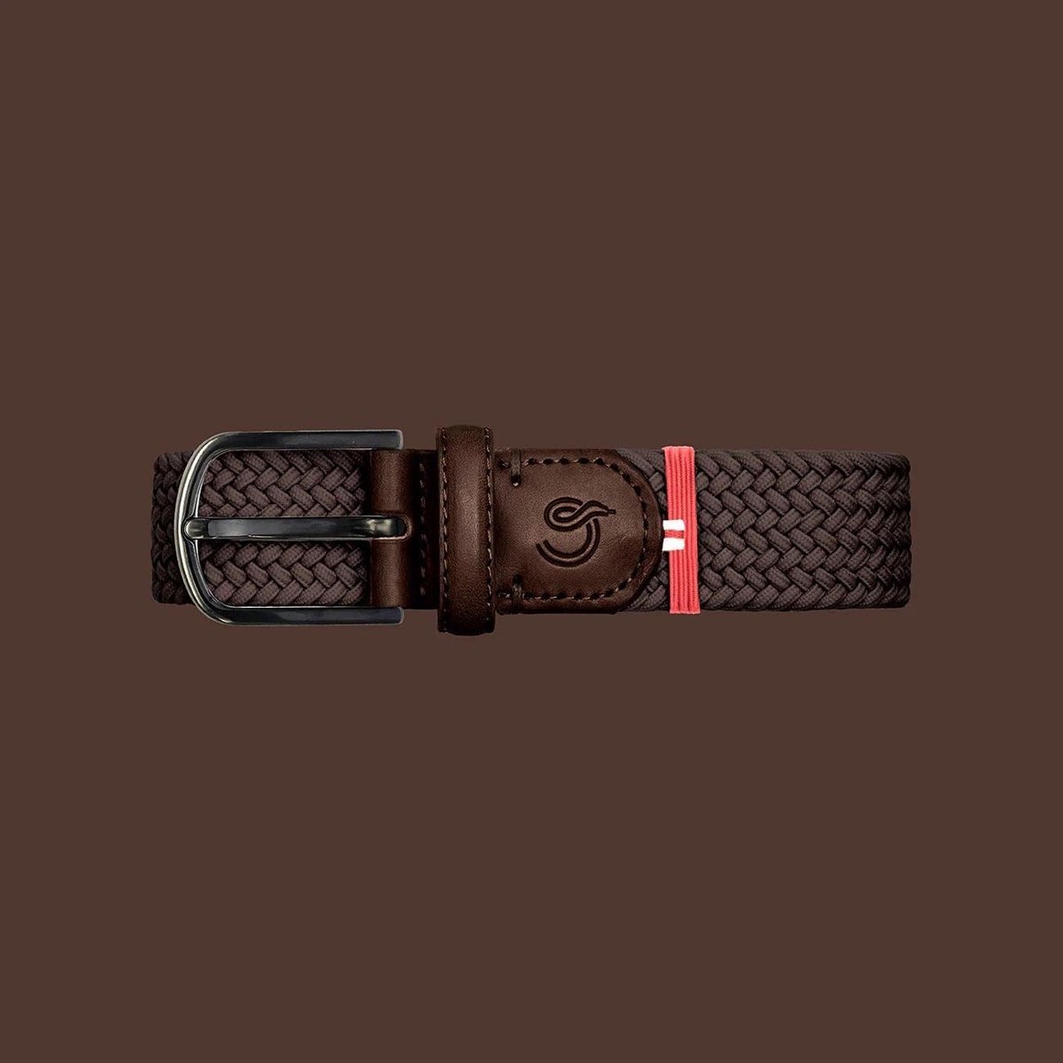 LA BOUCLE BROEKSRIEM - Mayfair Mono dark brown