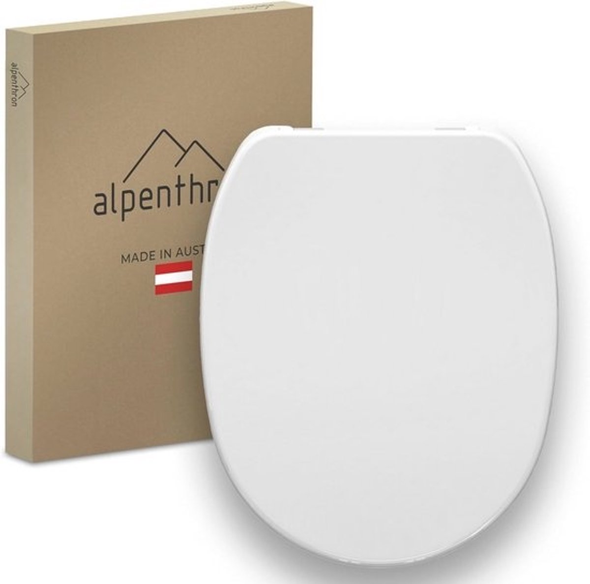 Premium toiletdeksel met dubbel softclosemechanisme en quick-release