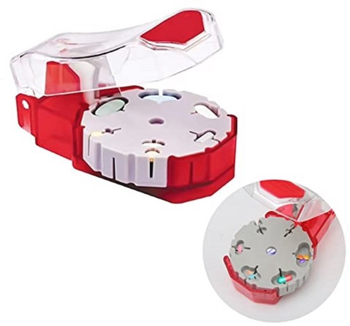 Perfect Pill Cutter Pill Cutter Shredded Vitamin Tablets Transparent Pill Divider Pill Box for Sharing and Transporting Daily Medicine