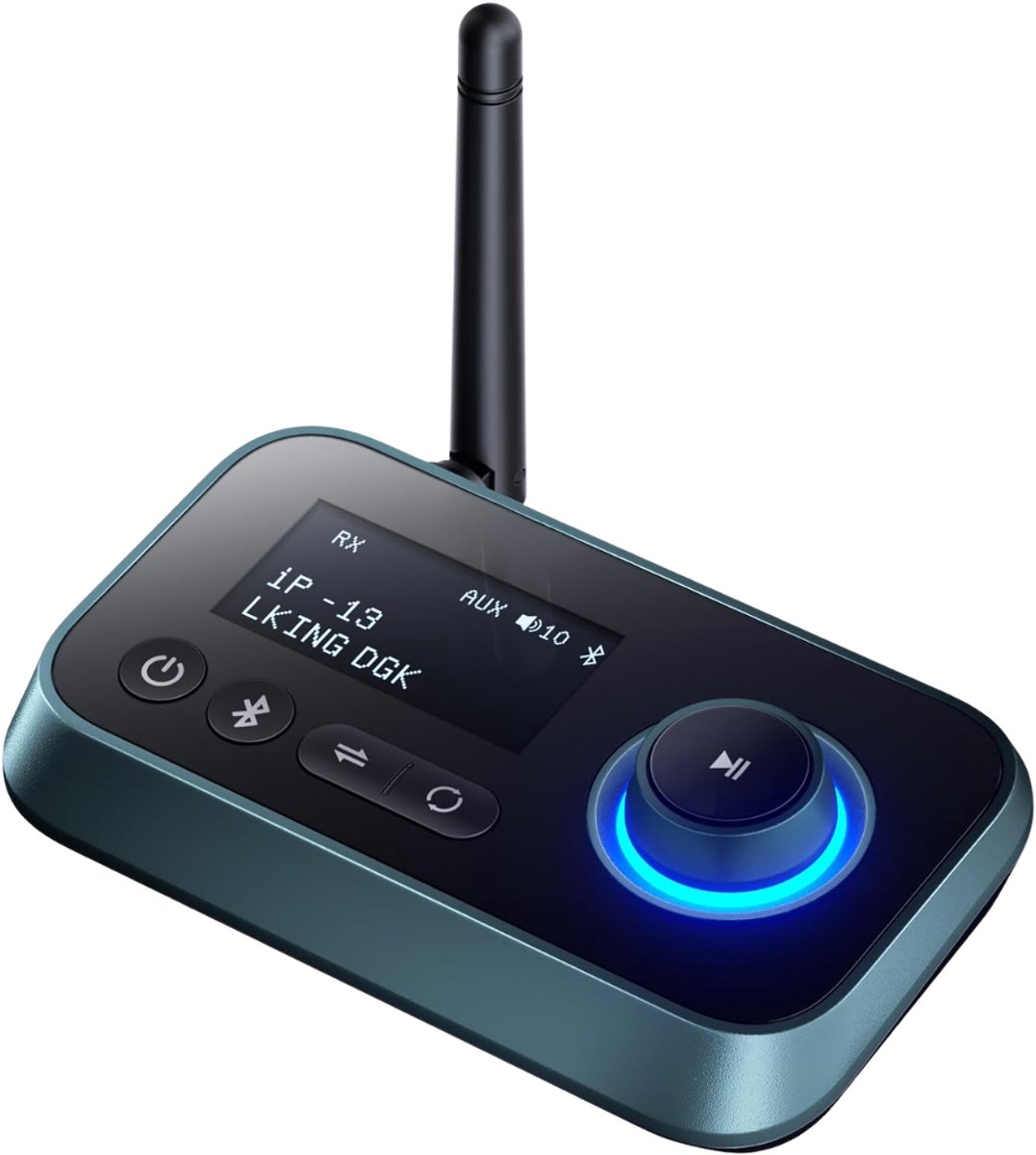 KIRA® Bluetooth Adapter - 3-in-1 Bluetooth TV-adapter - Bluetooth Transmitter - Bluetooth Receiver - Zwart - 11cm x 10cm x 3cm