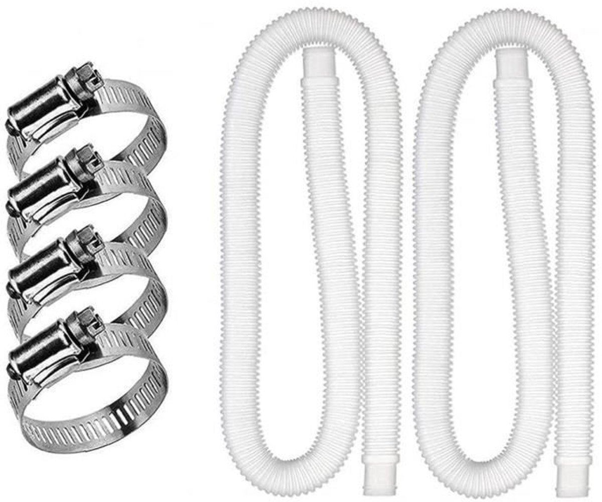 Vervangingsslang voor zwembaden, 32 mm met metalen klem, geschikt voor waterpompen, filters, pompen en accessoires van 300, 330, 530 en 1000 gallon. 242