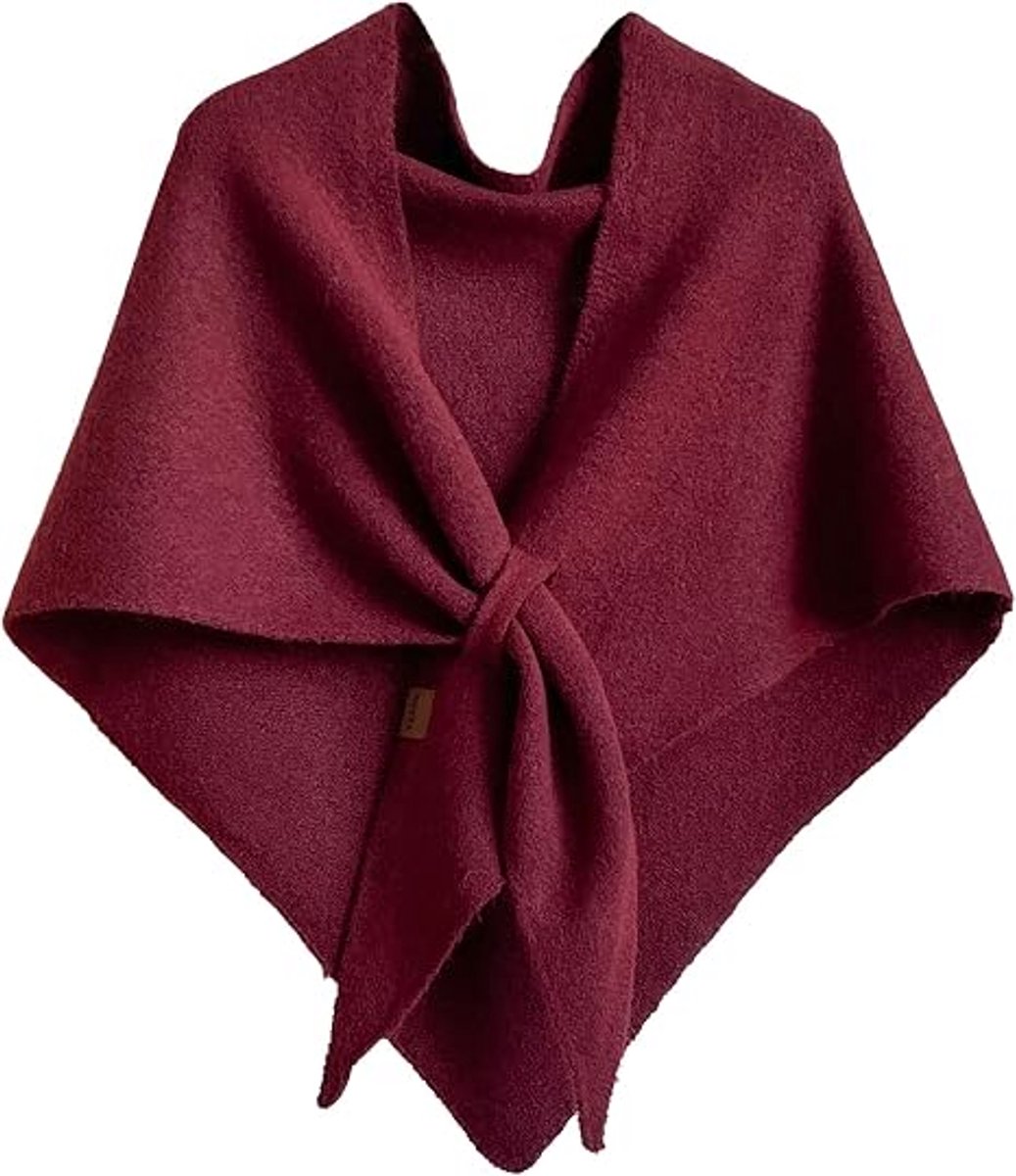 1 stuk - sjaal - hals - dames sjaal - dames cashmere sjaal - gebreide sjaal open shirt - wol cashmere tops sweater - dagelijkse sjaal sjaal - kerstgeschenken - rood