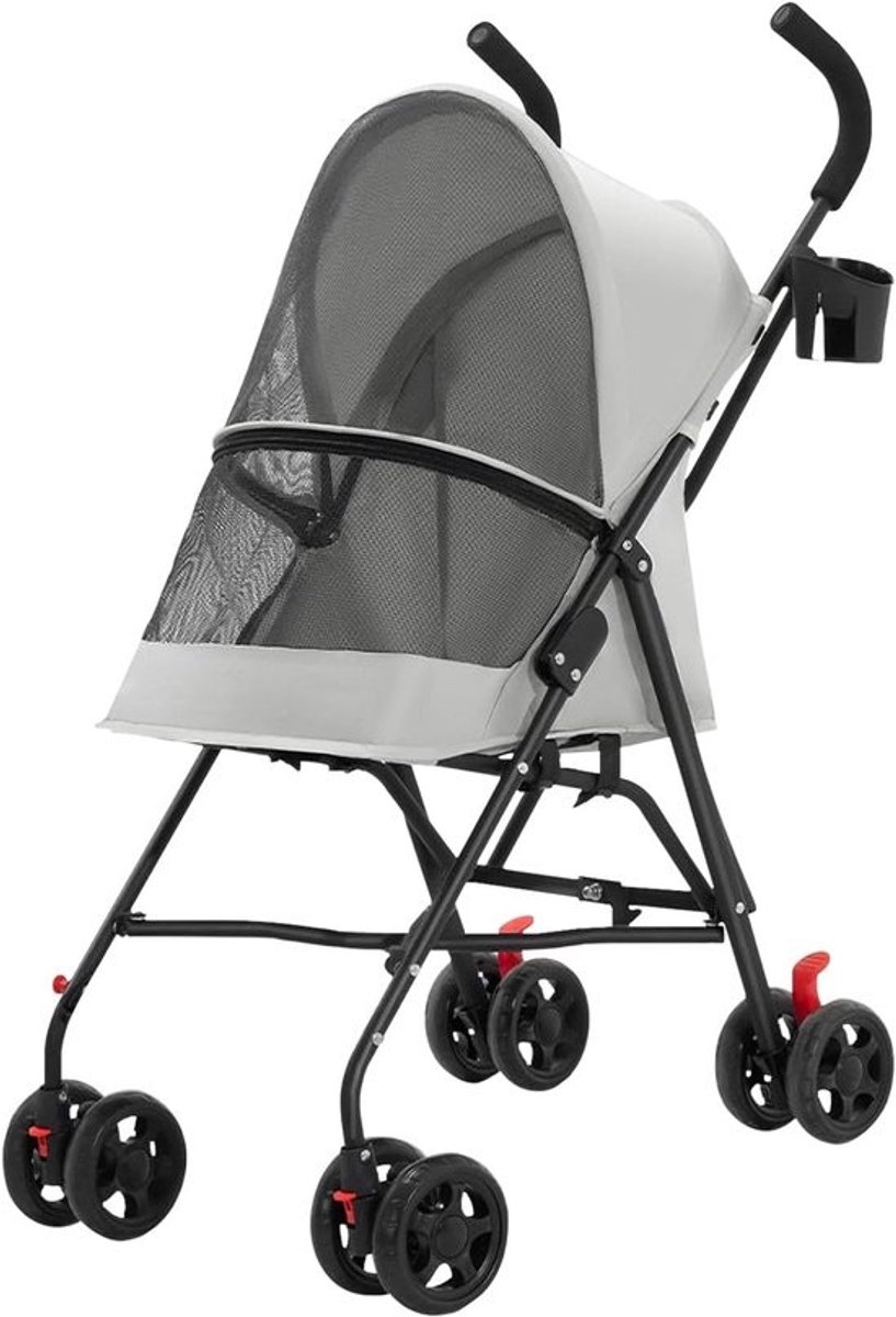2-in-1 Hondenwagen en Buggy, Opvouwbaar Transport voor Huisdieren
