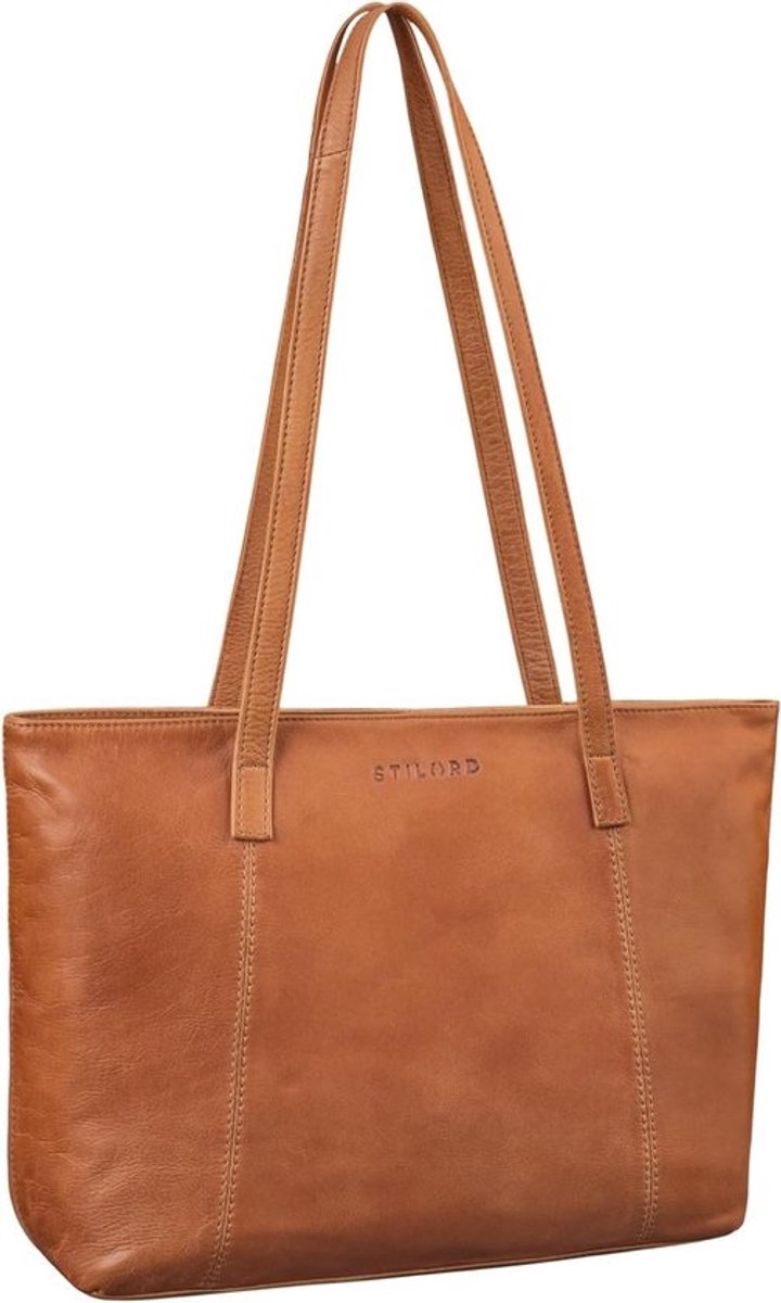 Grote Leren Damestas Schoudertas Vintage Tote Voor A4 Documenten En Laptop