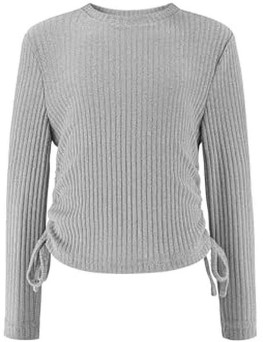Meisjes T-Shirt met Lange Mouwen en Drawstring - Elegante Casual Kleding voor Herfst en Winter