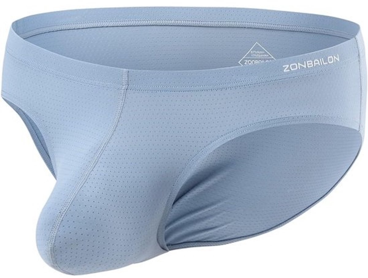 Heren Ondergoed met Bulge Pouch - Comfortabele Nylon Slips voor Daggemak