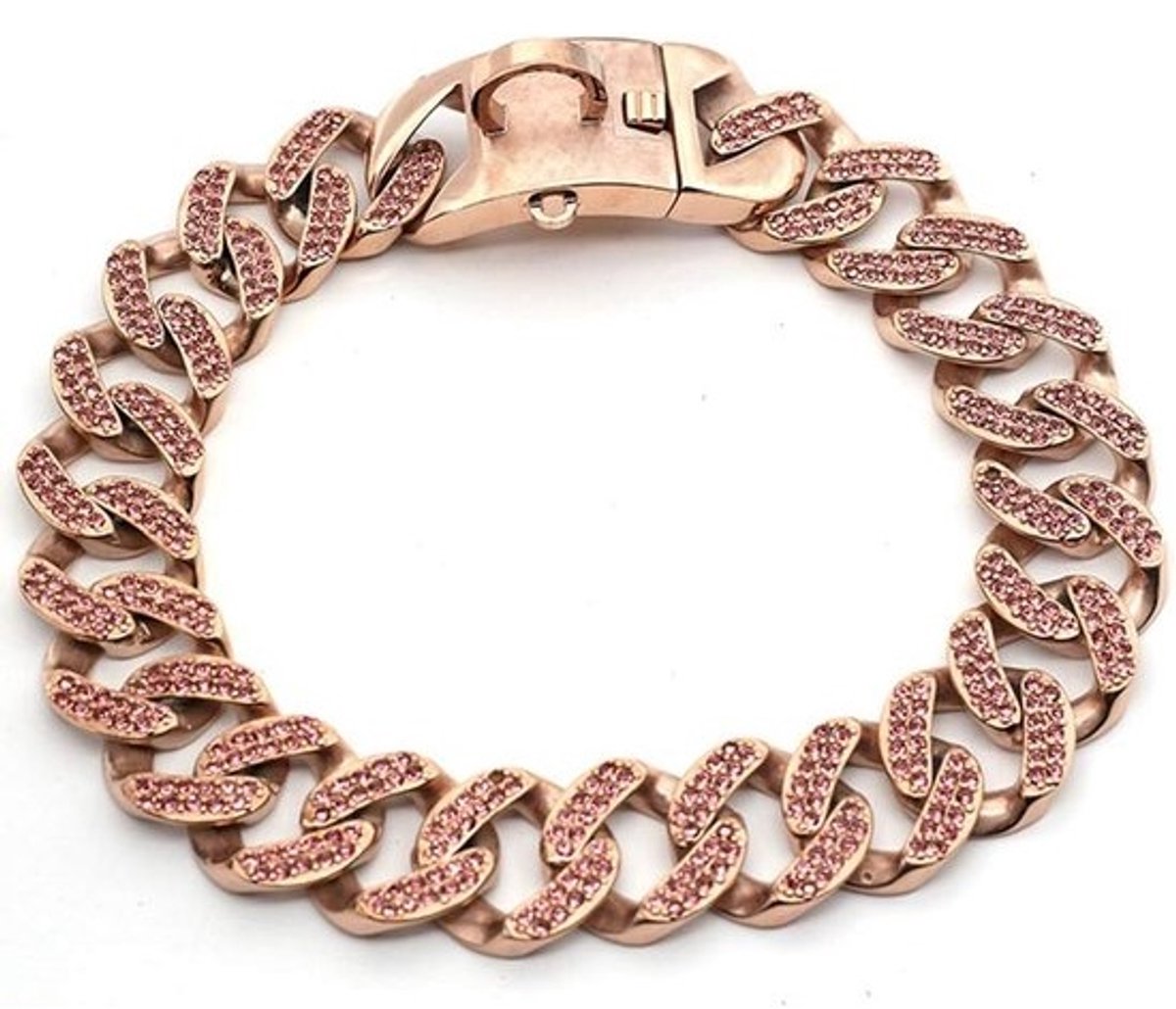 Sterke Hondenhalsband RVS 32mm Dikke Ketting, Verstelbaar en Hypoallergeen
