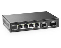 6-poorts 2,5 G Ethernet Switch met 10G SFP+ Poorten voor Snelle Netwerkverbindingen