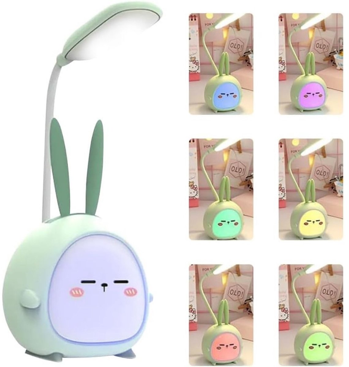 Zolvano® Bureaulamp Kinderkamer - Tafellamp - Daglichtlamp-Groen