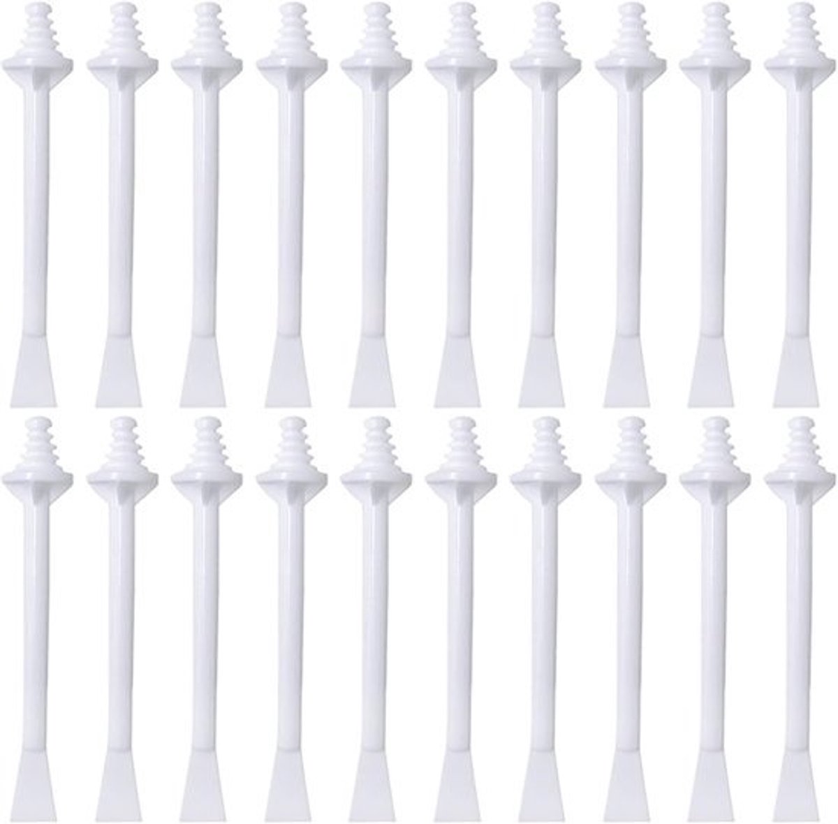 Neuswax Applicatoren - Dubbelzijdige Staafjes - Neusreiniging - Hygiënisch Verwijderen - 20 Stuks