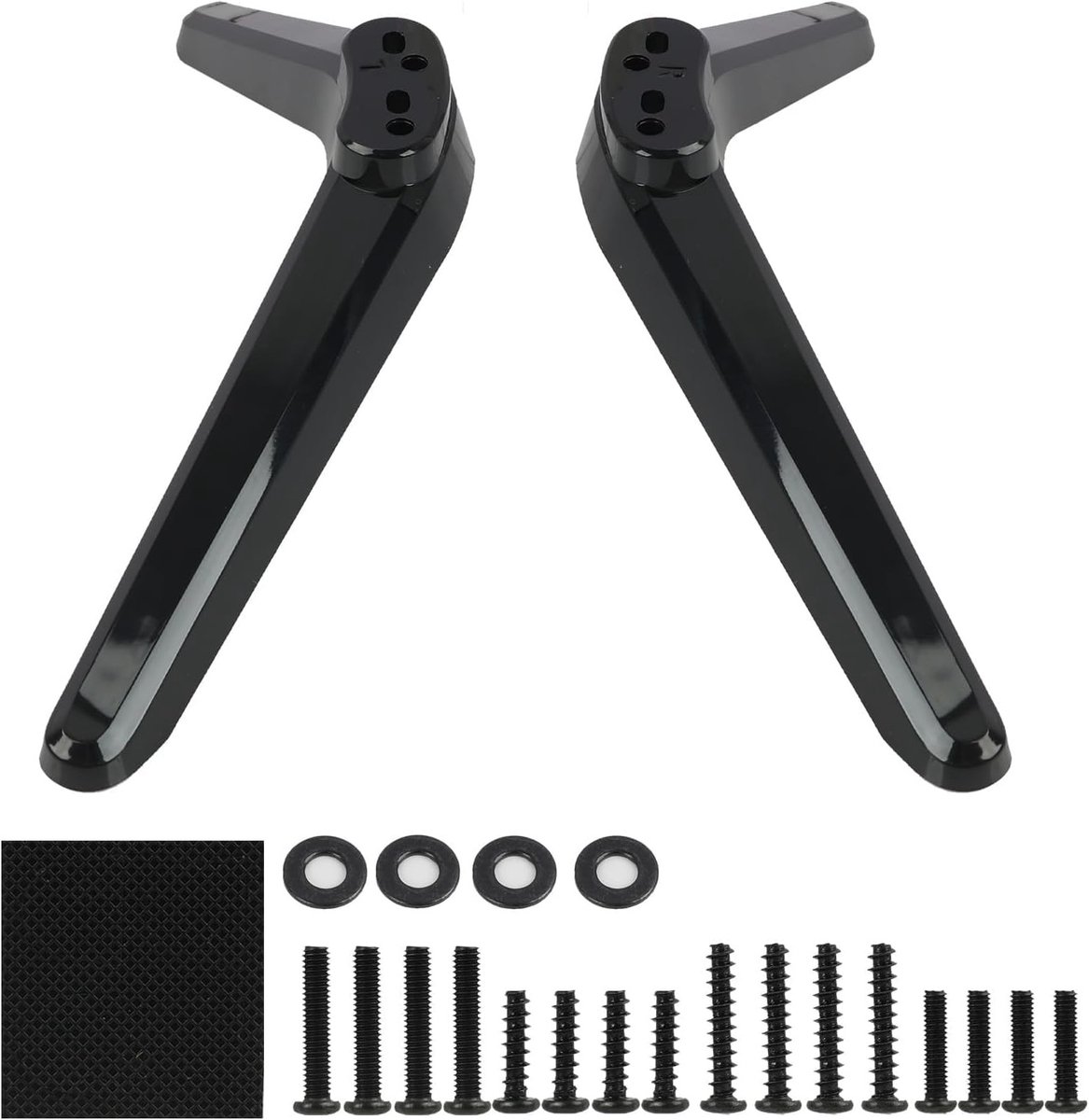 Verstelbare TV standaard met schroefset, vervangende TV poten voor LED en plasma schermen, geschikt voor gaten van 17mm tot 20mm