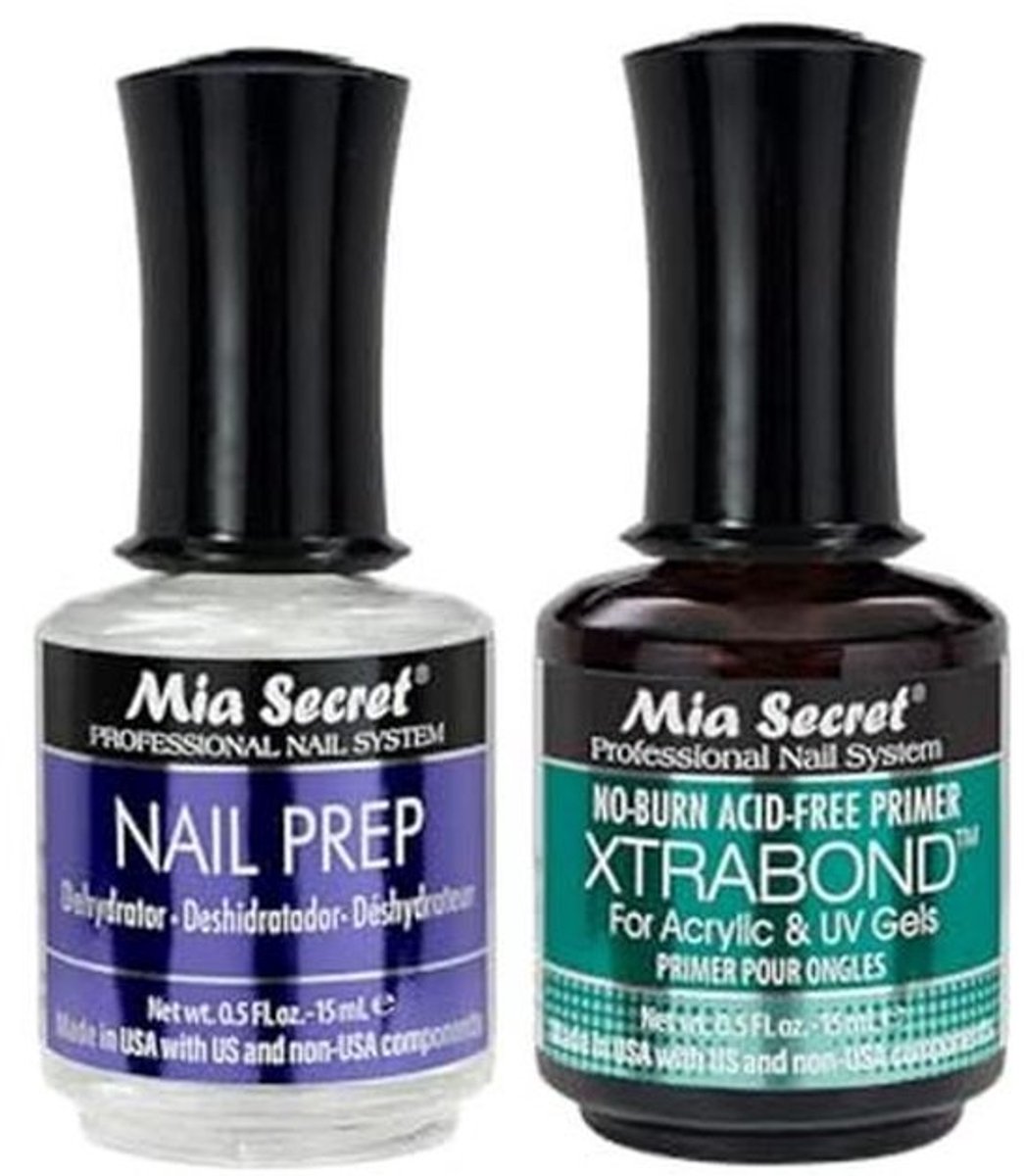 Professionele natuurlijke nageldroger en Xtra Bond foundation 0,5 oz met gratis tijdelijke lichaamstatoeage