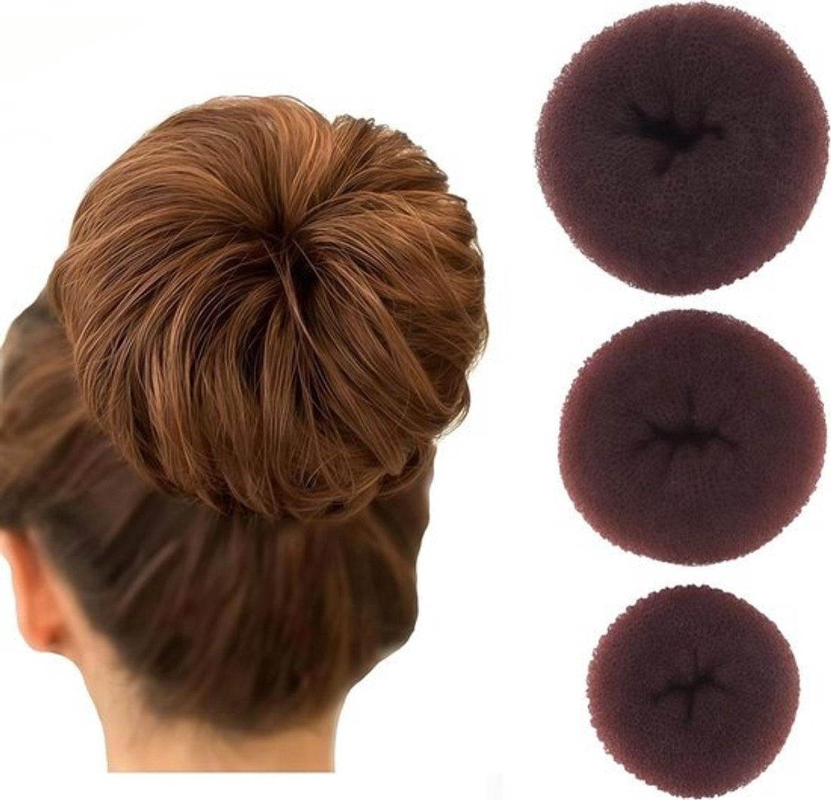 Haar Bun Maker - Haar Styling Tool - Chique Kapsels Maken - Set van 3 Maten - Tot 9cm Diameter
