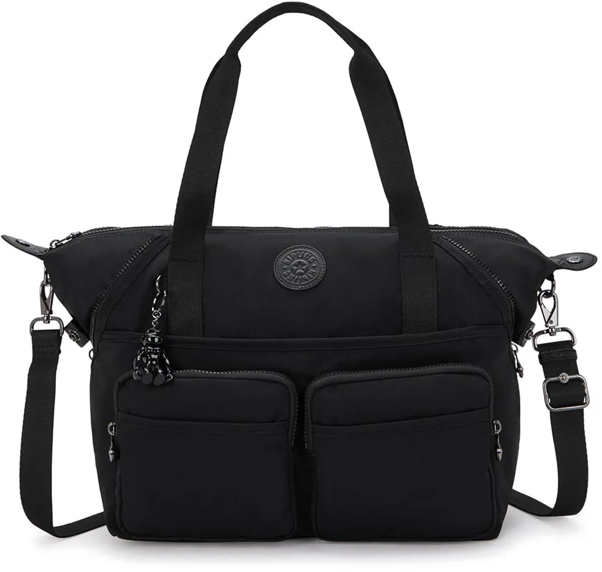 Kipling New Art Duo Pocket 16l Schoudertas Zwart