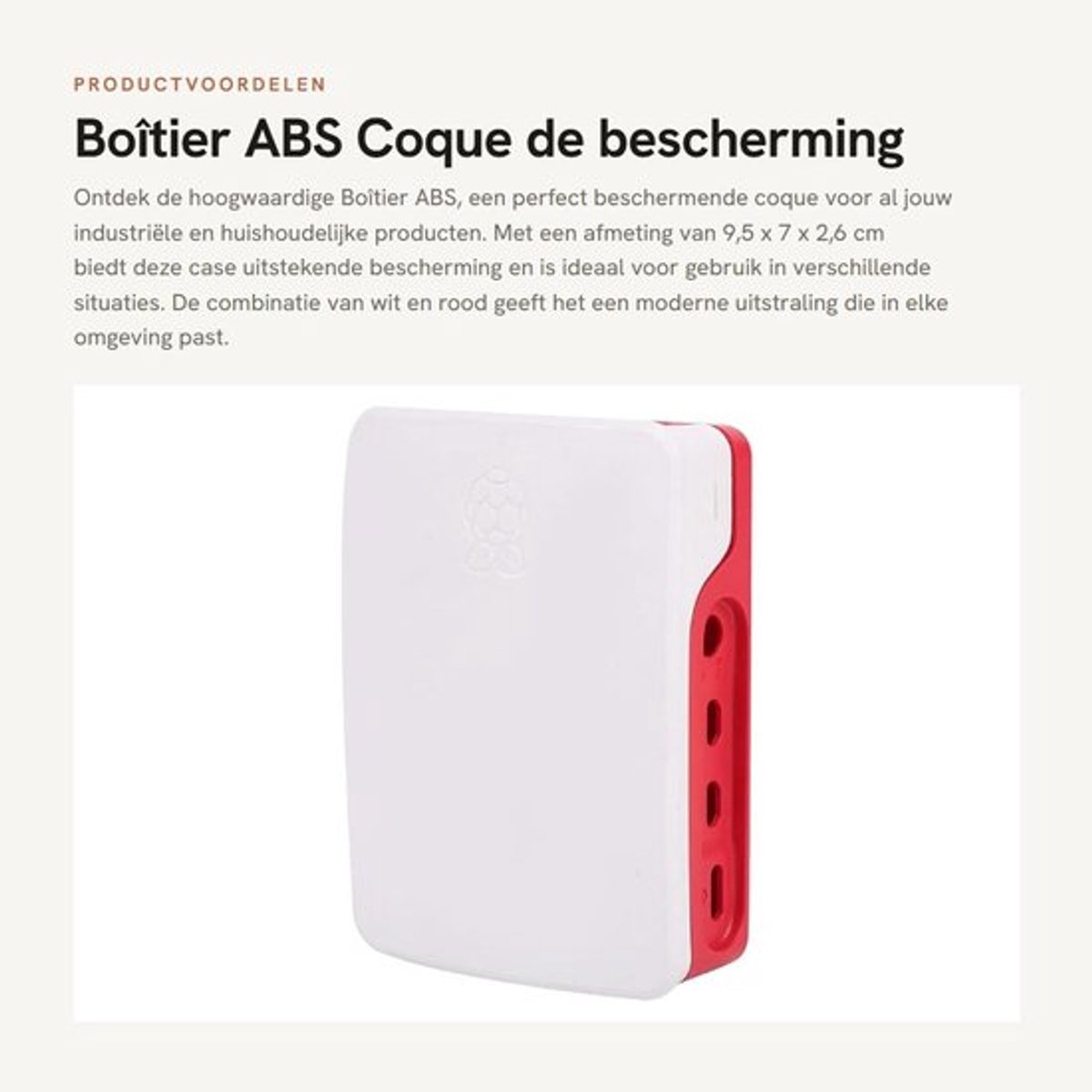 Coque Bescherming - ABS Behuizing - 9,5 x 7 x 2,6 cm - Hoogwaardige Kwaliteit - Intieme After-Sales Service - Geregistreerd Merk