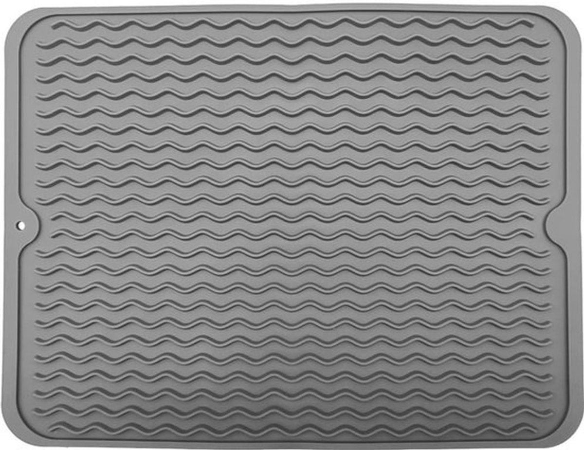 Afvoermat Siliconen 30 x 40 cm - Inklapbaar - Antislip - Hittebestendig - Keukenhulp - Voorbereidingsgebied - Droogmat
