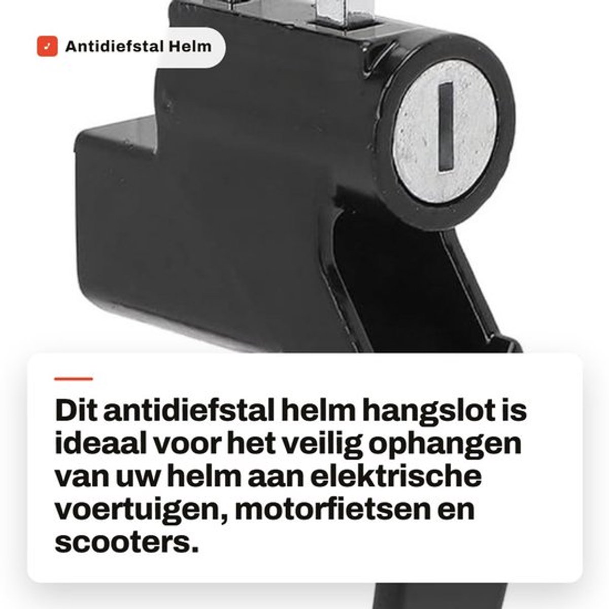 Antidiefstal Helm Hangslot voor Elektrische Voertuigen