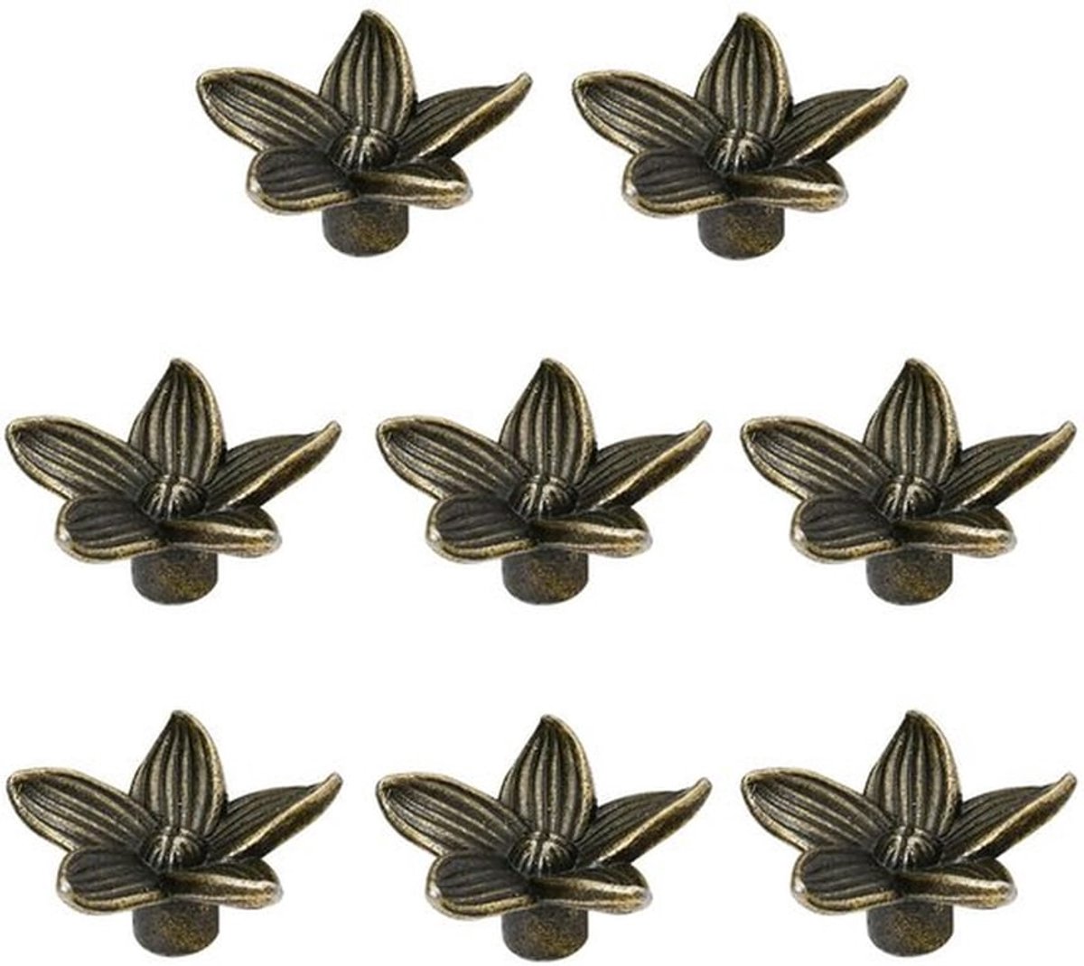 Kastknoppen 28mm - 8 Stuks - Deurknopjes - Meubelknop - Vintage - Zinklegering - Duurzaam